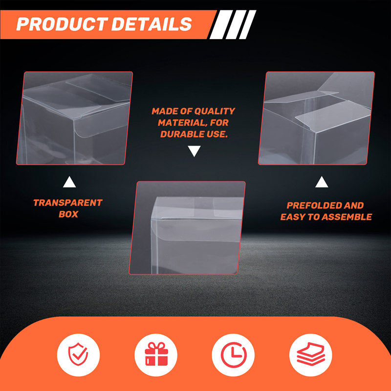 50Pcs Clear Plastic Boxes for  - Packaging recension och pris