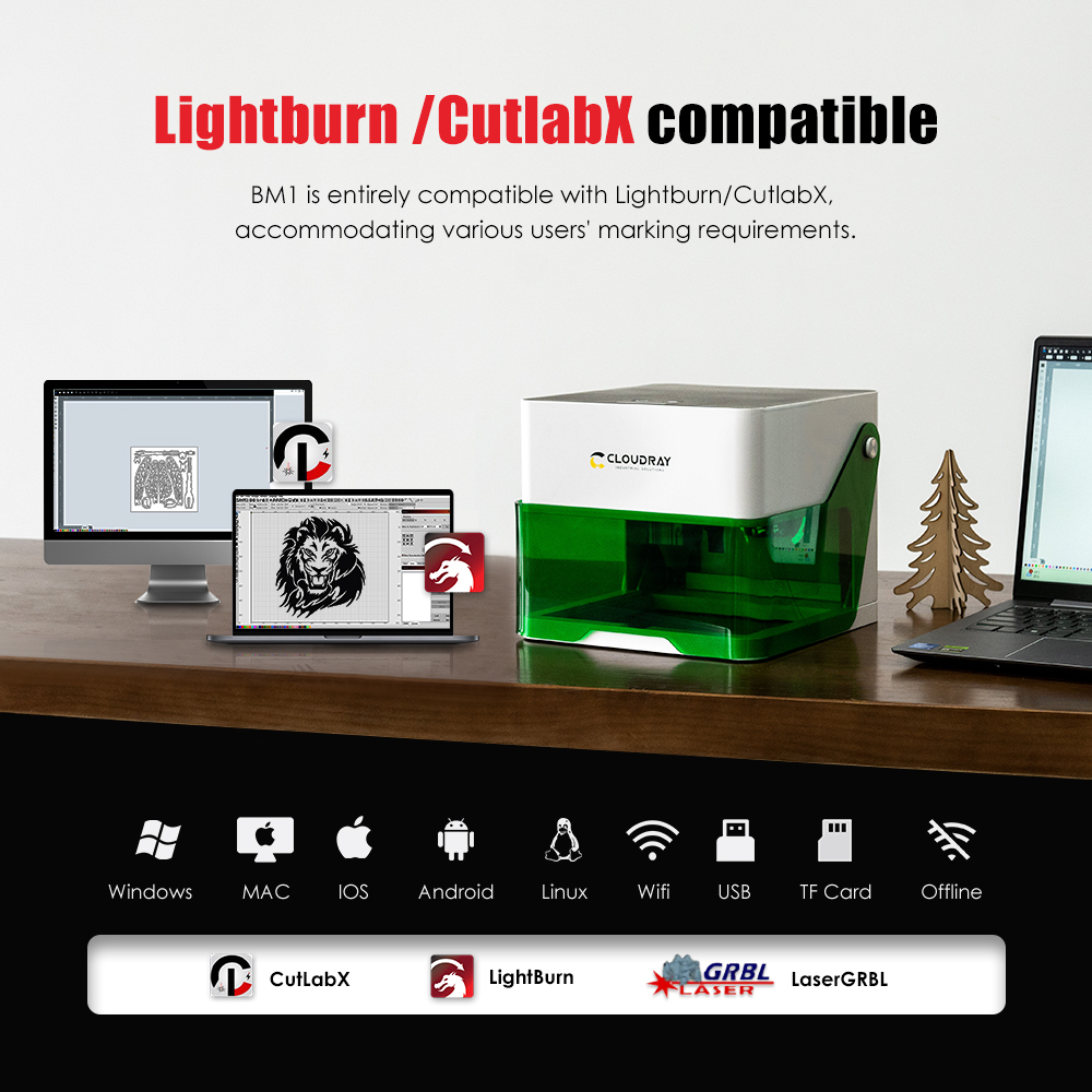 Cloudray 5000mw CNC Mini Laser - Fiber Laser Marking Machine 30W recension och pris