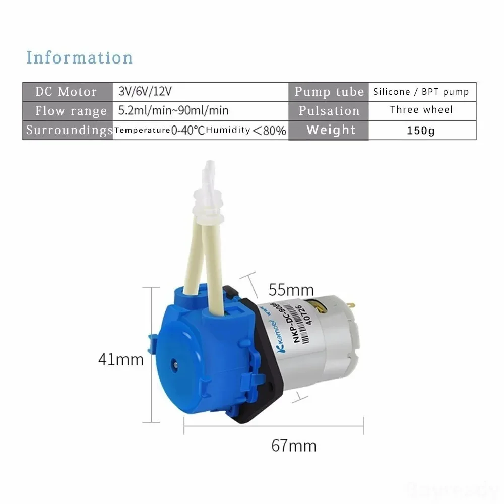 DC 12V 24V Dosing Pump Perista - Mini Peristaltic Pump 12V recension och pris